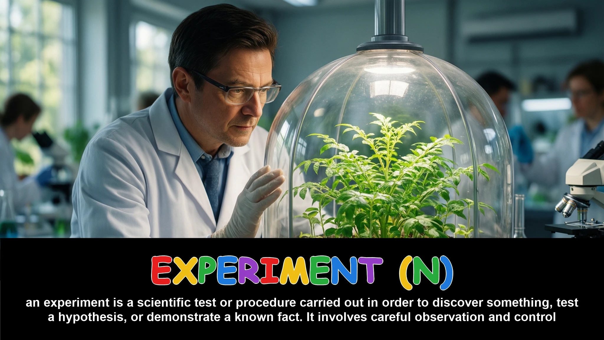 English Illustration for experiment (n)